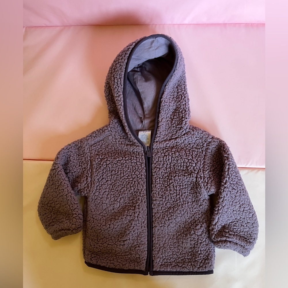 Baby Gap toddler teddy bear Sherpa jacket size 2